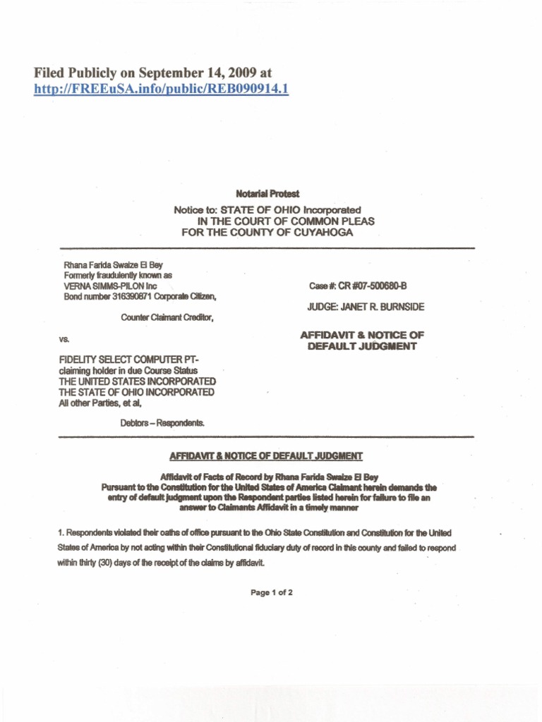 Notice Fraud Upon The Court PDF Default Judgment Notary Public Notice Fraud Upon The Court PDF Default Judgment Notary Public