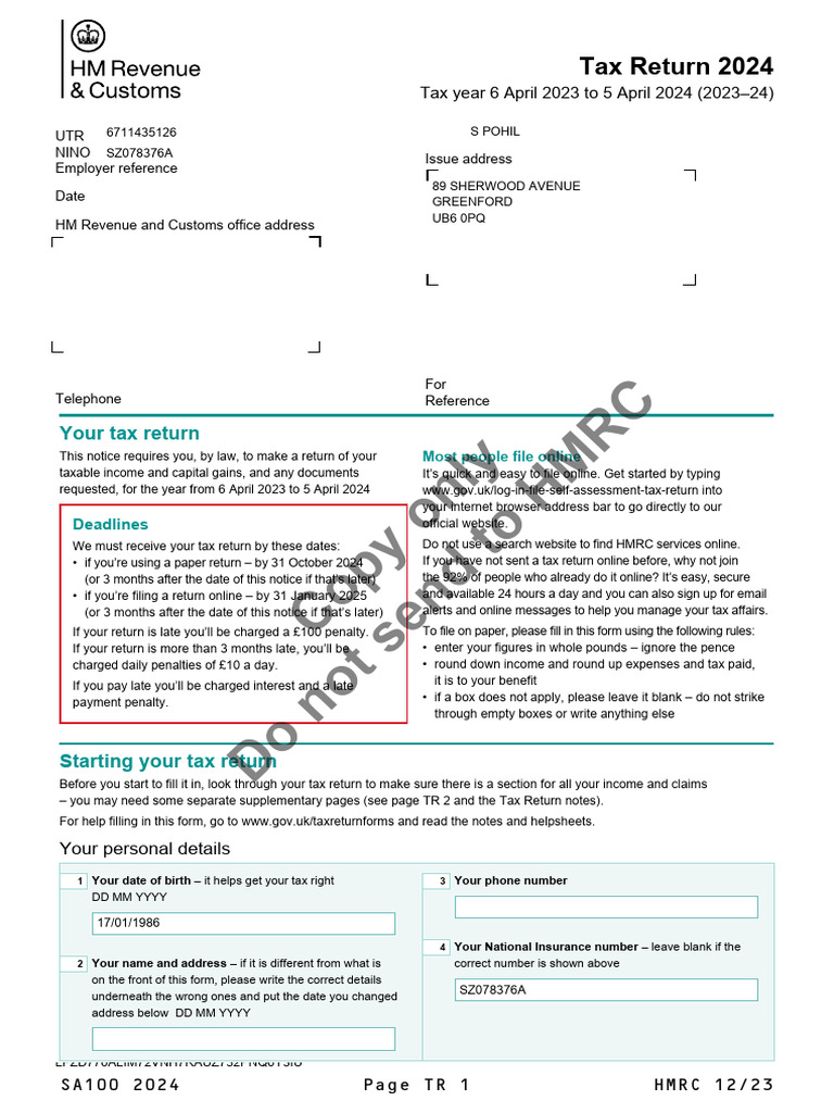 2024 Tax Return Instructions Guide | PDF | Pension | Taxes