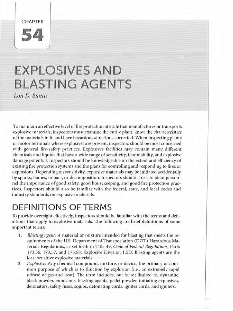 Fire Safety in Explosives Facilities | PDF | Physical Sciences ...