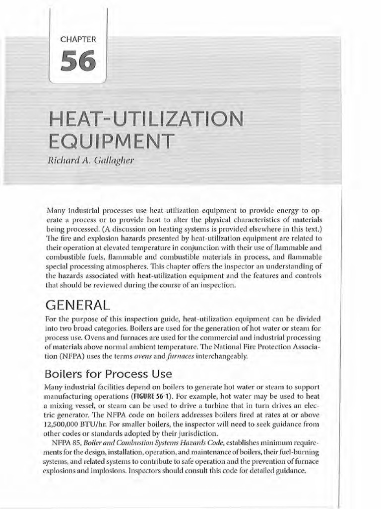 Heat-Utilization Equipment Hazards Guide | PDF | Boiler | Water Heating