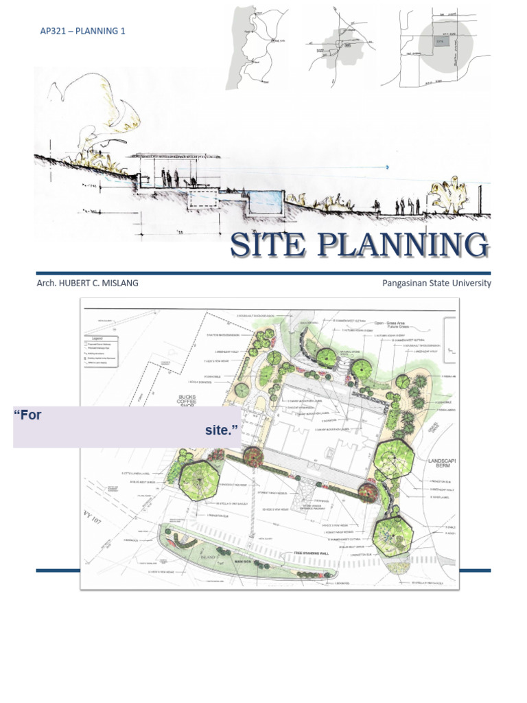 Comprehensive Guide to Site Planning | PDF | Soil | Geomorphology