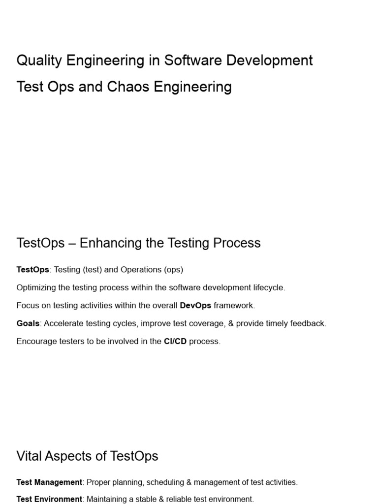 TestOps – Enhancing the Testing Process | PDF