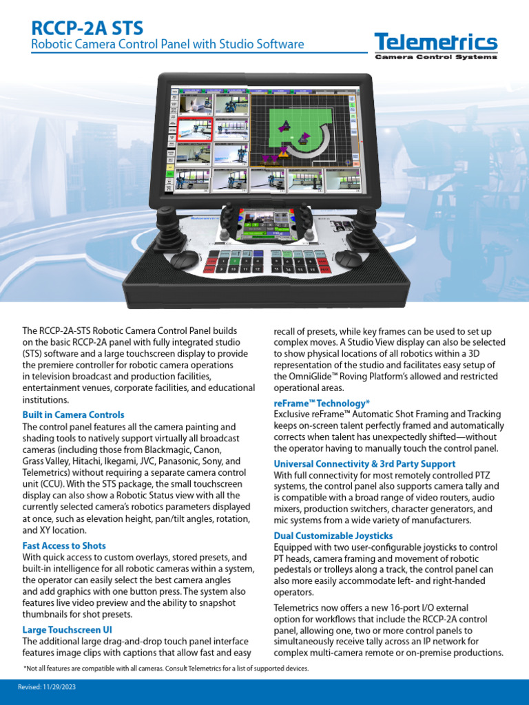 RCCP-2A STS Robotic Camera Controller | PDF | Computing | Information ...