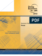 Doing Business in Kenya_economic Profile 2012_TIMOTHY MAHEA