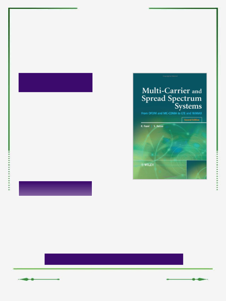 Multi Carrier and Spread Spectrum Systems From OFDM and MC CDMA to LTE ...