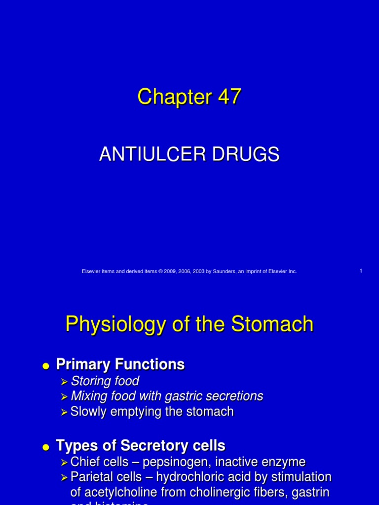 Anti Ulcer Drugs Peptic Ulcer Stomach
