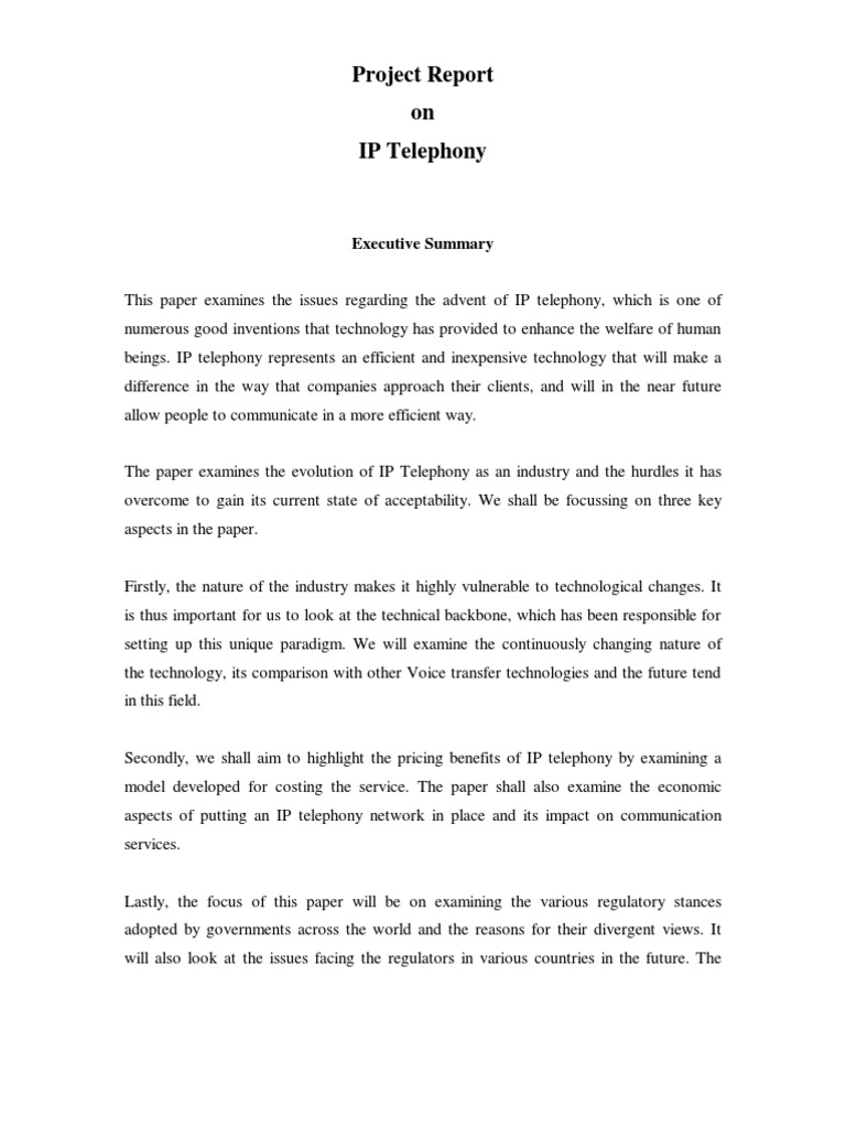 Ip Telphony | PDF | Voice Over Ip | Telephony