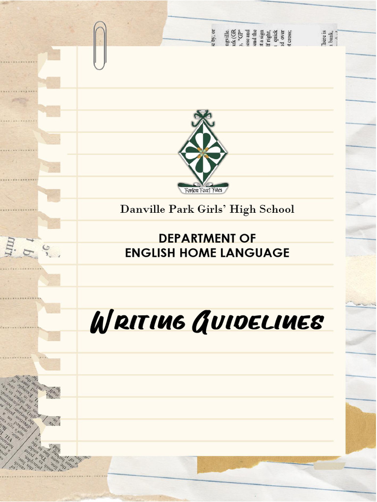 Danville Park English Writing Guidelines | PDF | Narration | Essays