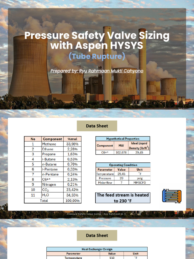 PSV Sizing Guide with Aspen HYSYS | PDF | Heat Exchanger | Thermodynamics