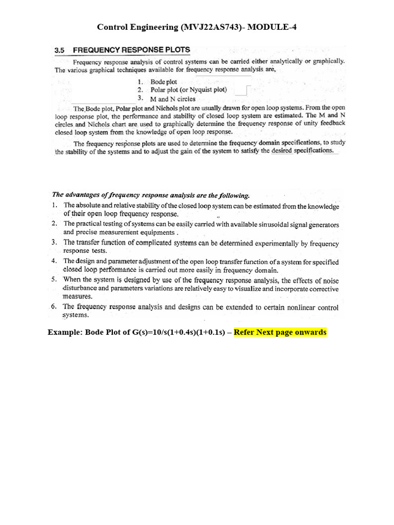 Control Engineering: Bode & Polar Plots | PDF | Control Theory | Signal ...