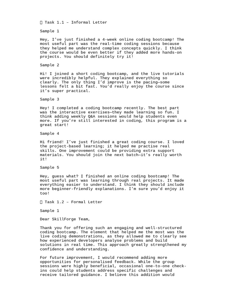 Writing Samples | PDF | Newspapers | News