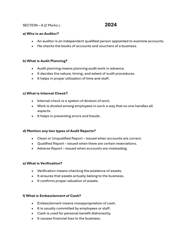 Key Concepts in Auditing Explained | PDF | Audit | Financial Audit