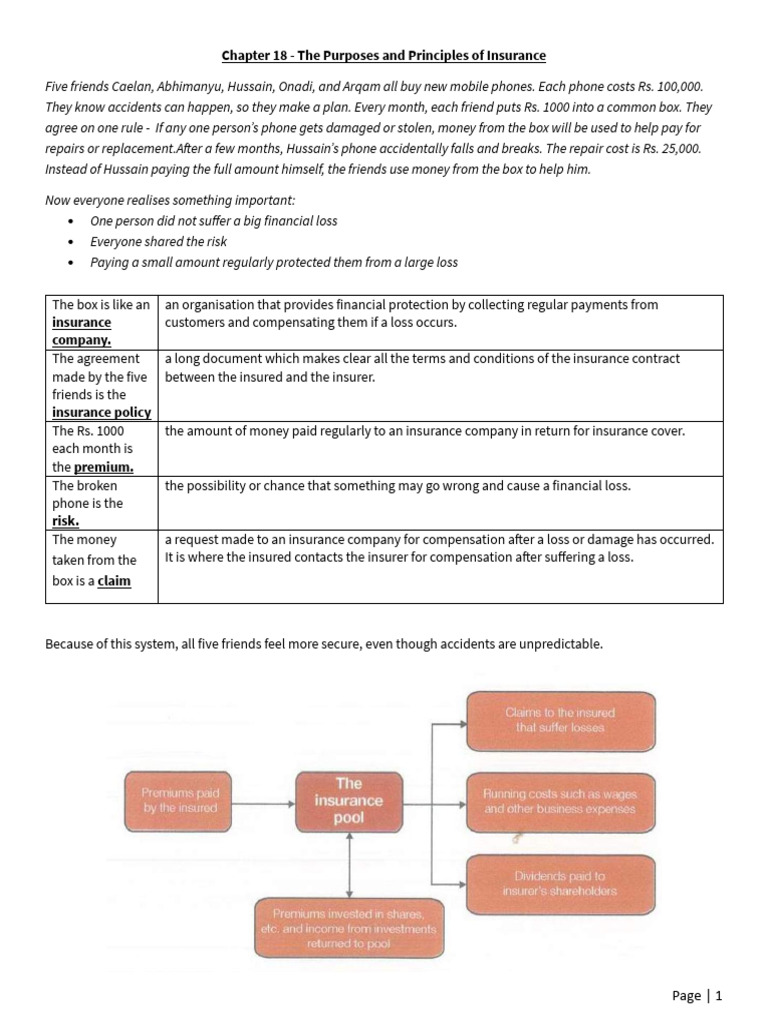 Understanding Insurance Principles and Purposes | PDF | Insurance | Actuary