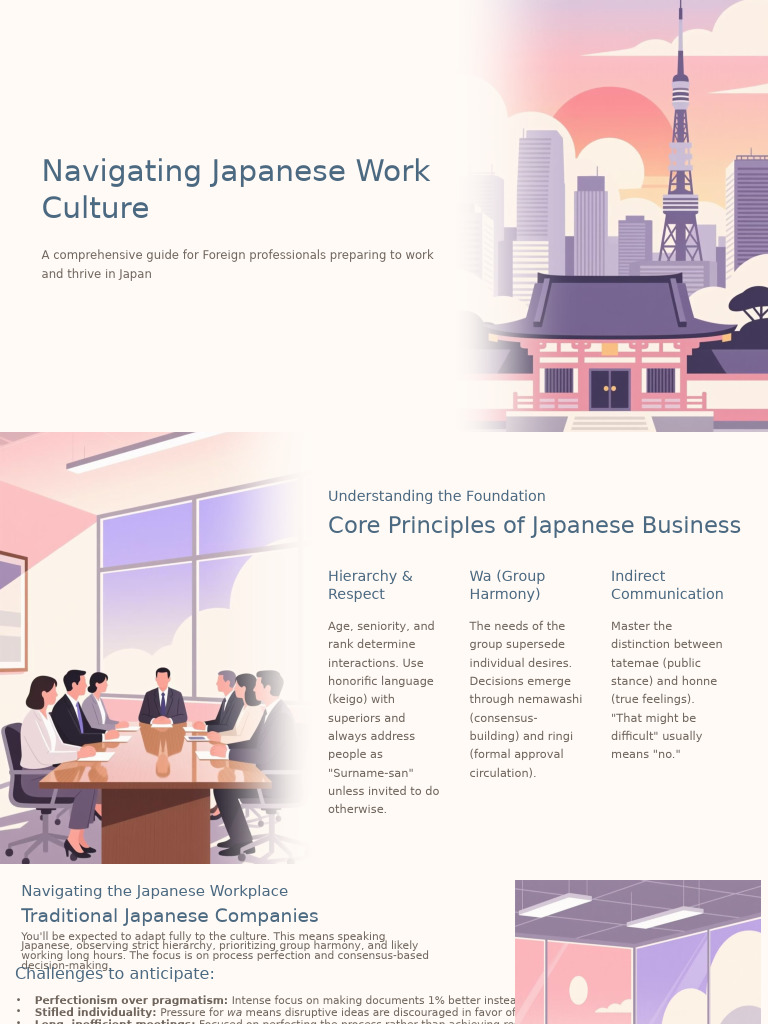 Guide to Japanese Work Culture for Expats | PDF | Strategic Management