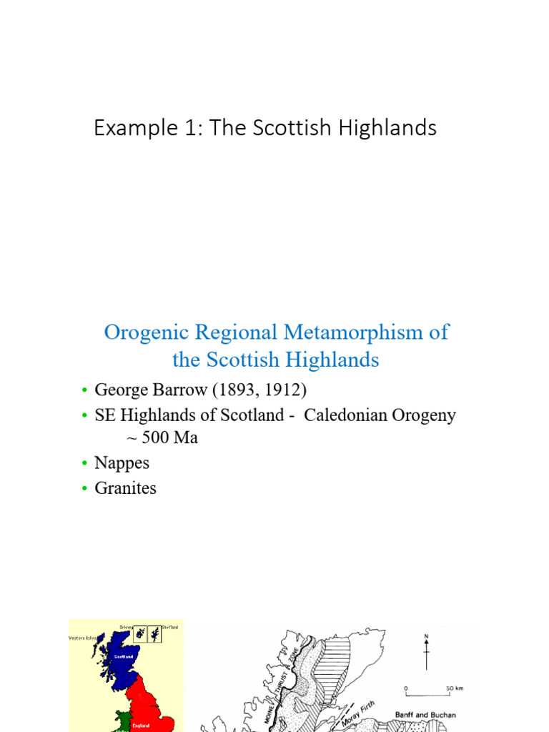 Metamorphic Zones in Scottish Highlands | PDF | Minerals | Rocks
