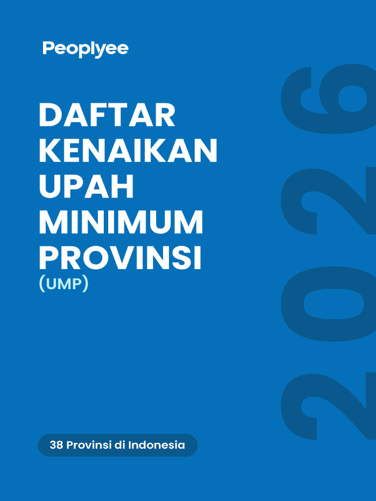 Upah Minimum Propinsi 2026 | PDF