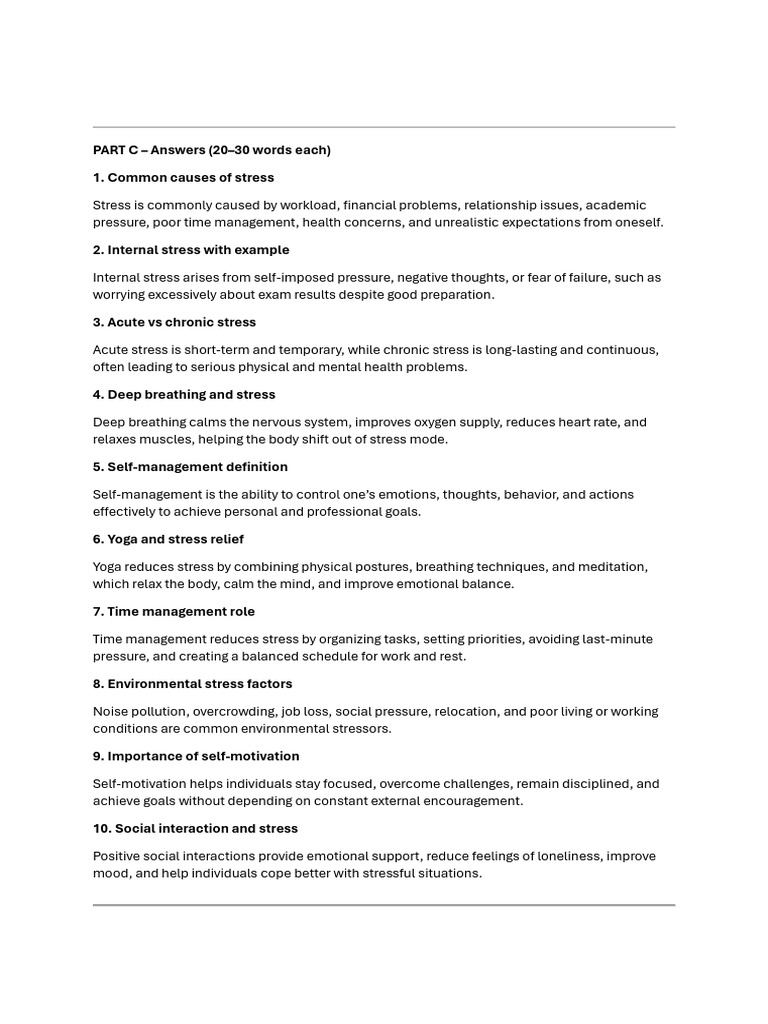 Stress Management Techniques Explained | PDF | Relaxation (Psychology ...