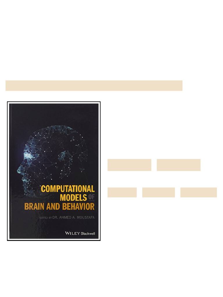 Computational Models of Brain and Behavior 1st Edition Ahmed A ...