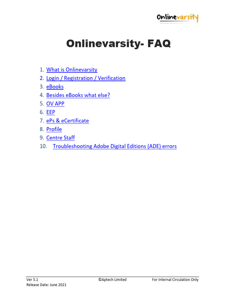 Onlinevarsity FAQ Guide for Users | PDF | Public Key Certificate ...