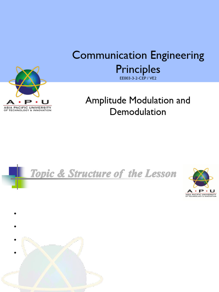 Amplitude Modulation Techniques Explained | PDF | Frequency Modulation ...