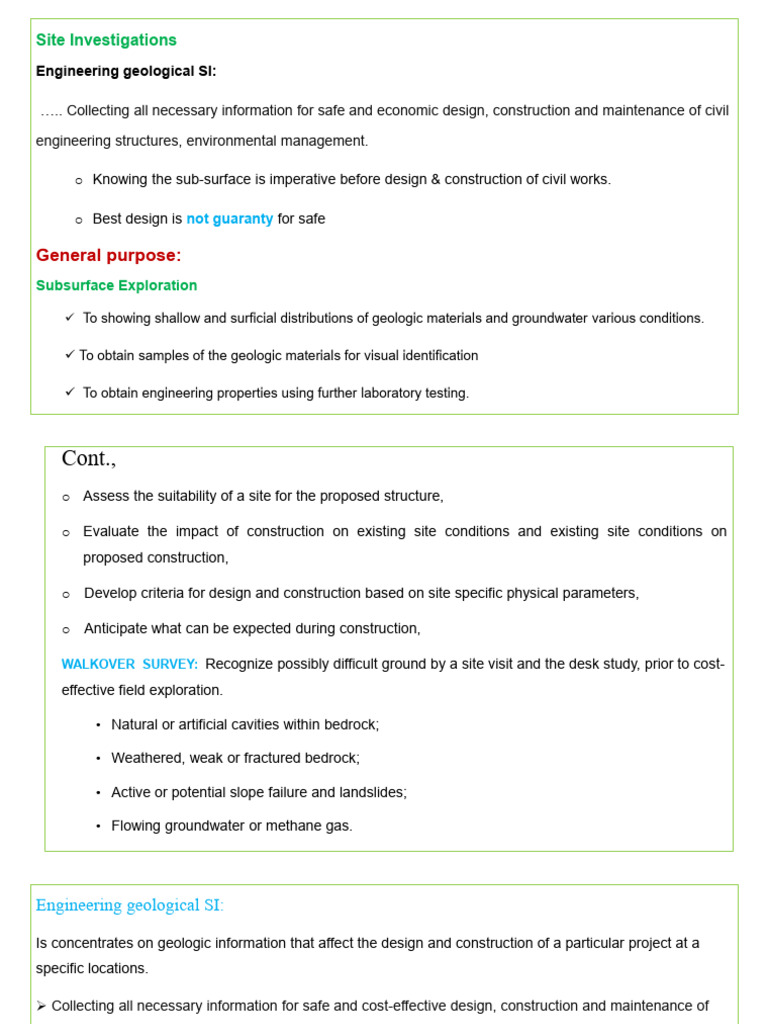 Engineering Geological Site Investigations | PDF | Seismology | Geophysics