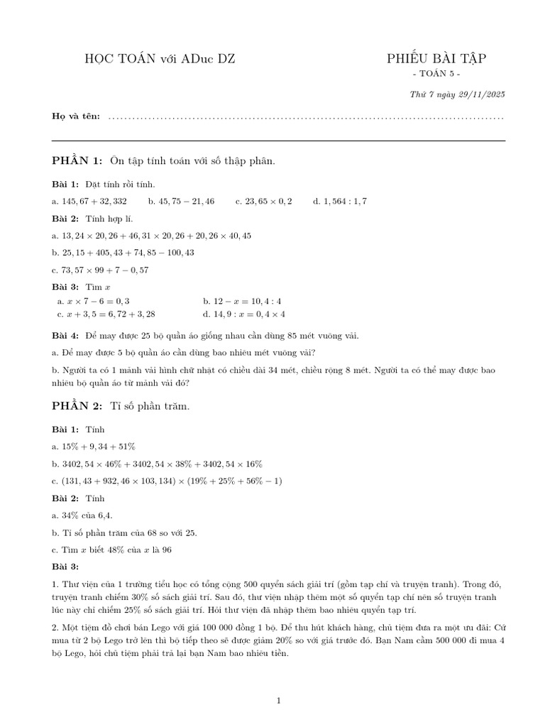 Baitap | PDF