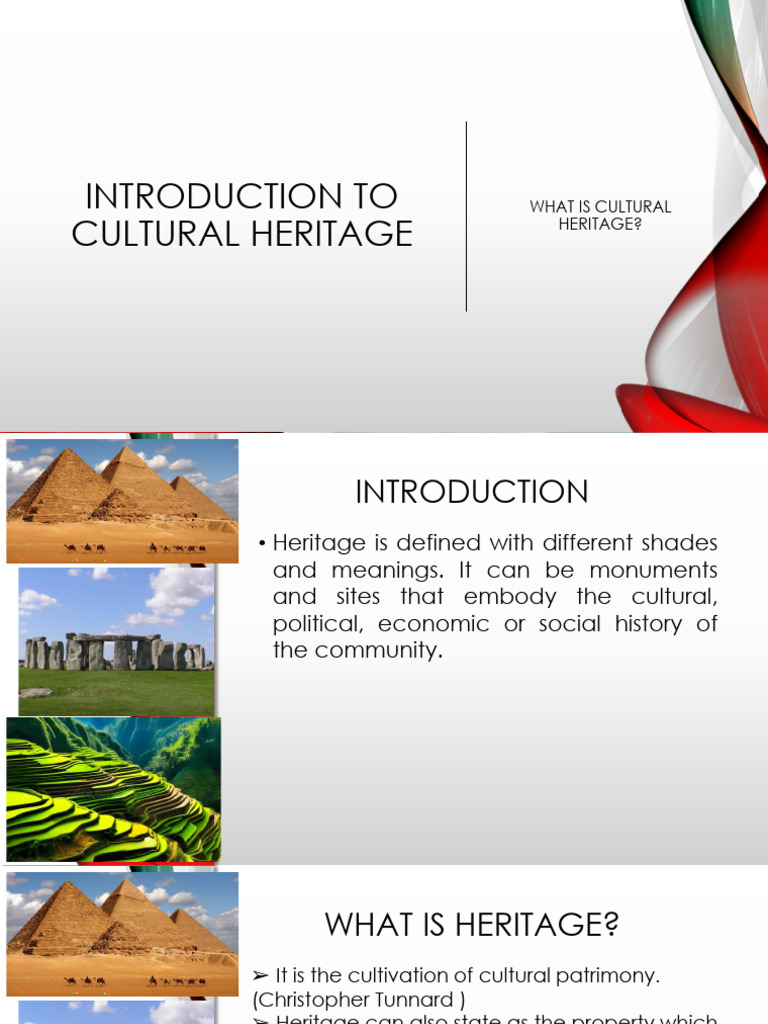 Understanding Cultural Heritage Types | PDF | Cultural Heritage | Ethnicity