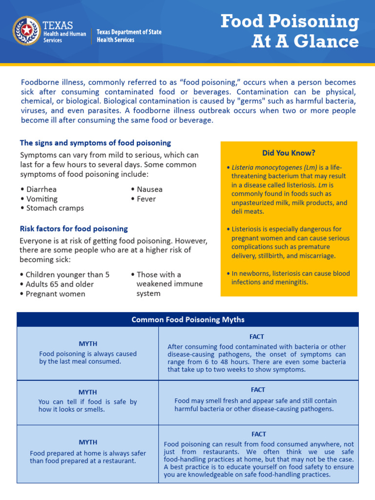Understanding Food Poisoning Risks | PDF | Foodborne Illness | Health ...