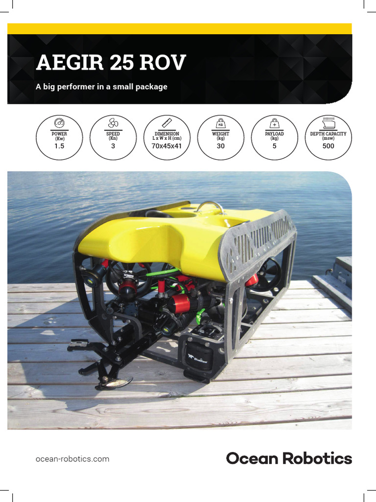 Aegir 25 ROV Technical Specifications | PDF | Equipment | Electrical ...