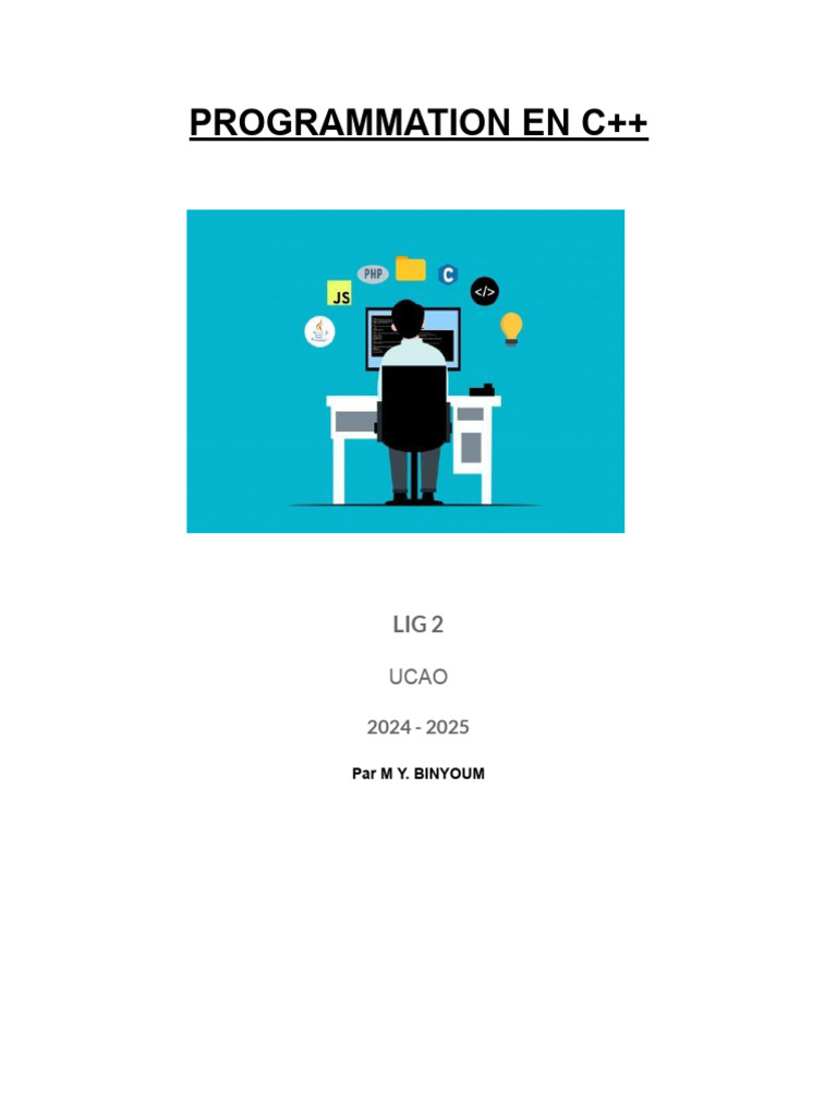 Introduction à la programmation C++ | PDF | Programmation informatique ...
