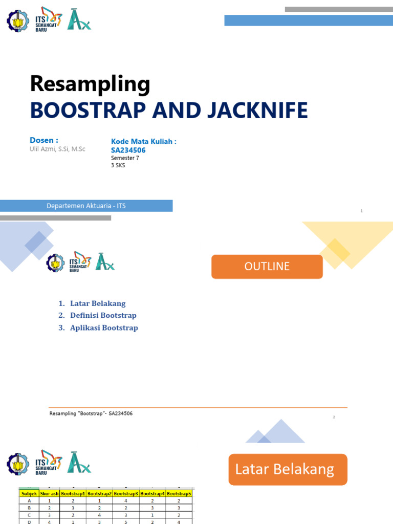 Metode Resampling: Bootstrap & Jackknife | PDF