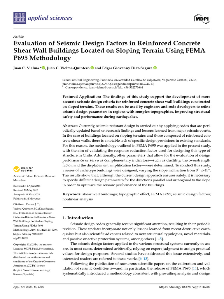 Seismic Design Factors for Sloped Shear Walls | PDF | Beam (Structure ...