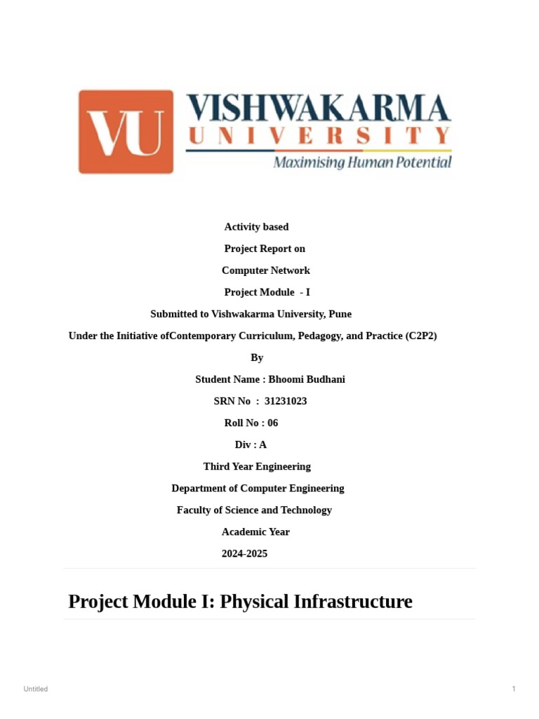 Computer Network Project Report | PDF | Router (Computing) | Network Switch