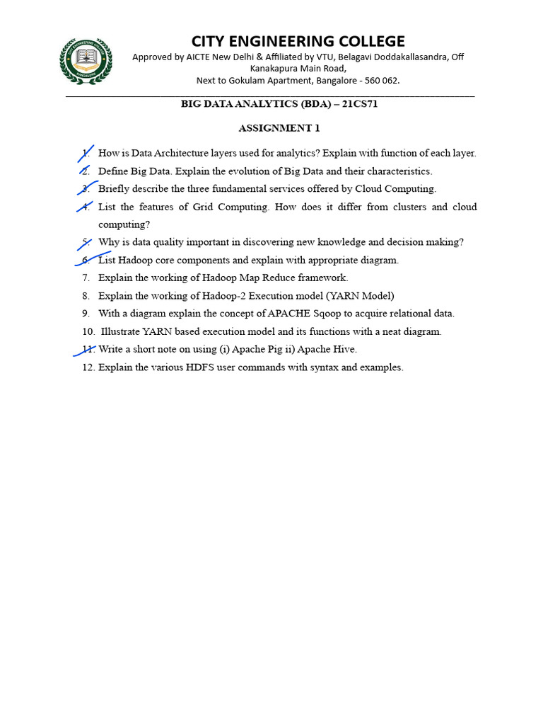 Big Data Analytics Assignment Overview | PDF