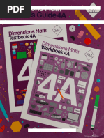 4A - Dimensions Math Teachers Guide 4a - Singapore Math Inc. | PDF