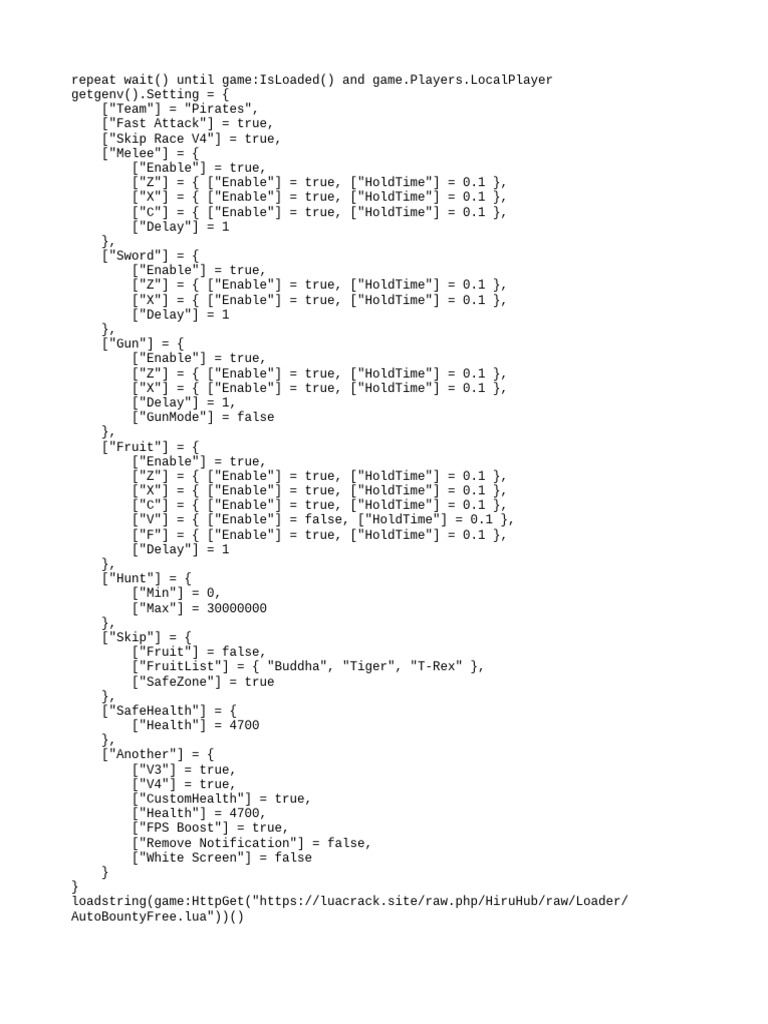 Roblox Game Settings Script | PDF