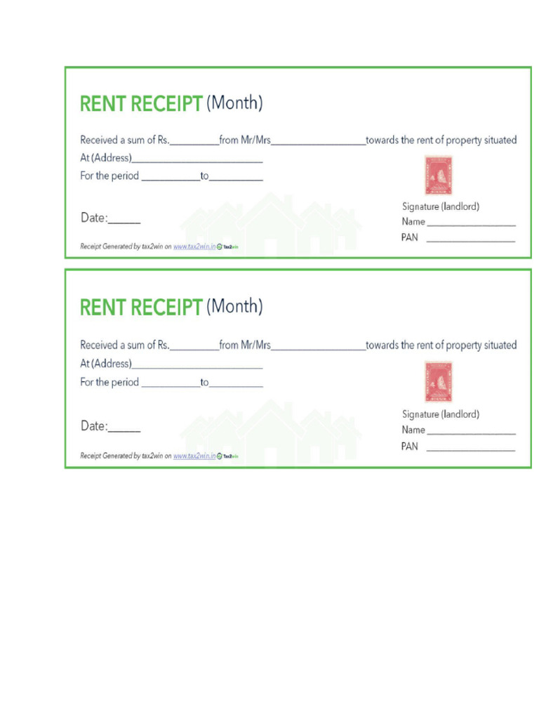 Rent Receipt | PDF