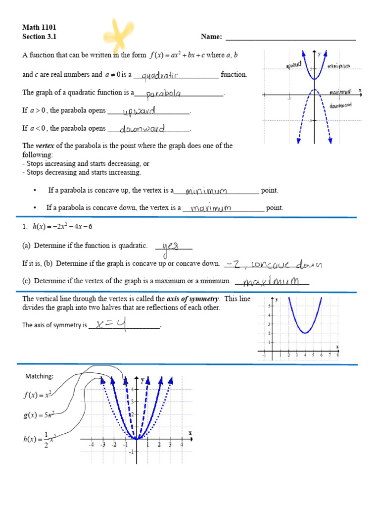 Understanding Quadratic Functions | PDF | Theoretical Computer Science ...