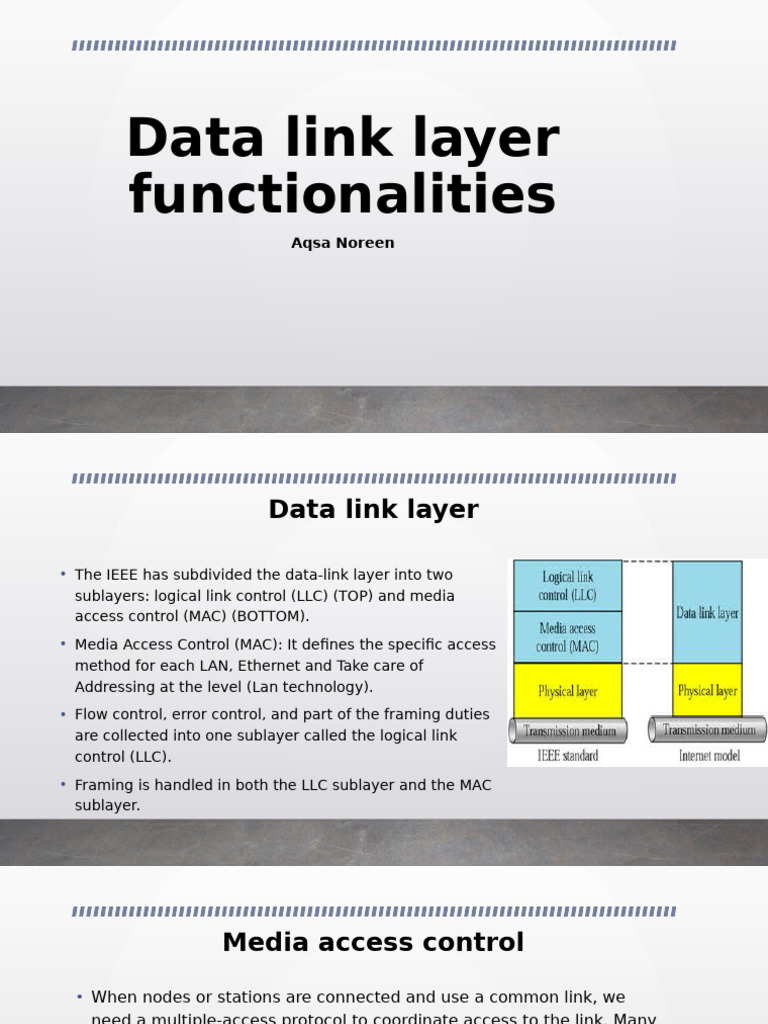 Data Link Layer and ALOHA Protocol Overview | PDF | Communications ...