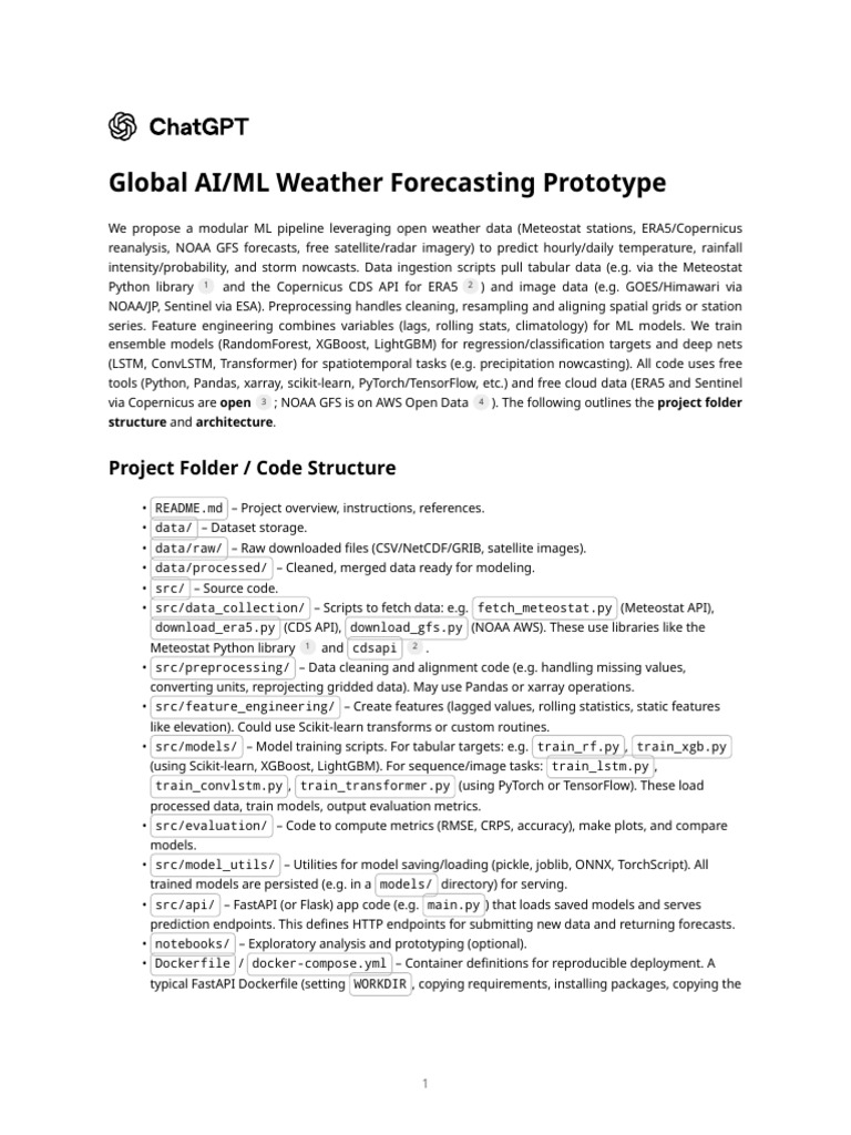 AI-Driven Weather Forecasting System | PDF | Weather Forecasting ...