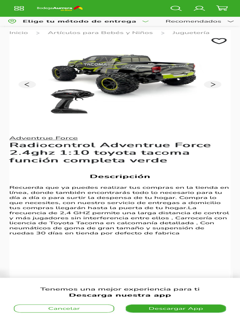 Radiocontrol Adventrue Force 2.4ghz 110 Toyota T | PDF
