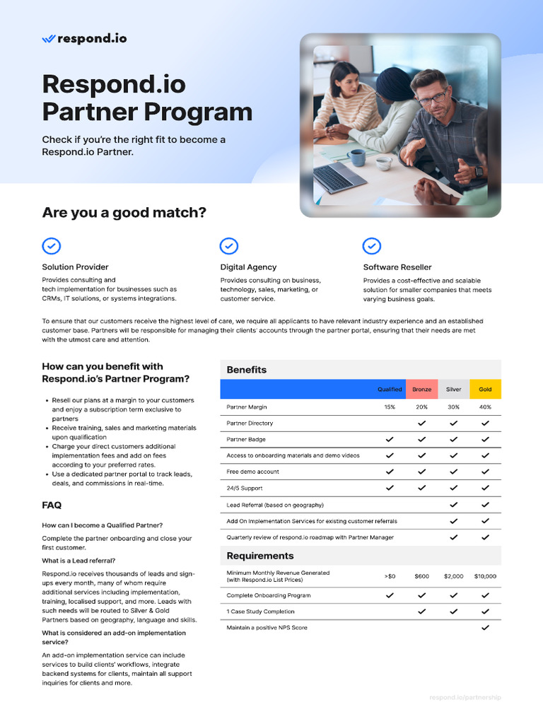 Respond.io Partner Program Overview | PDF | Economies | Business Economics