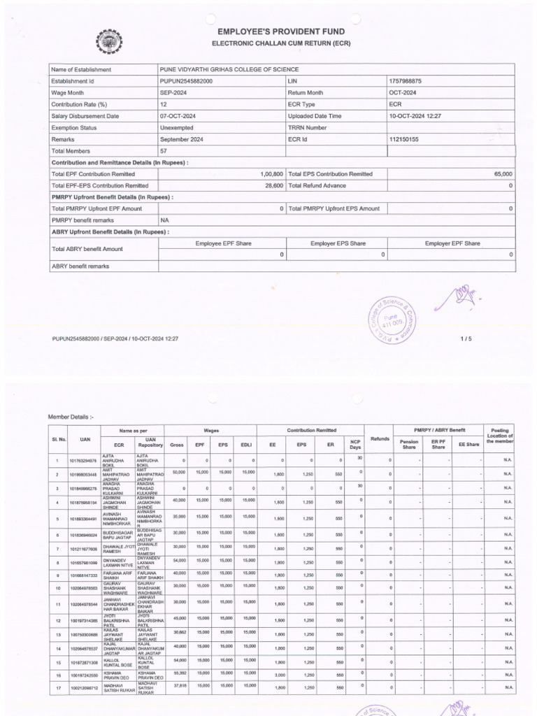 3.PF Summary and EPFO | PDF
