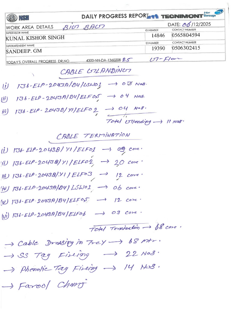 6-12-25 Ele DPR | PDF