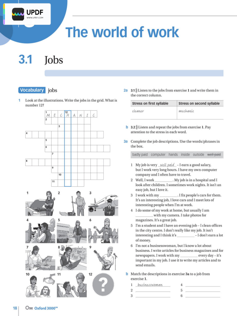 A2 WB Unit 3 | PDF