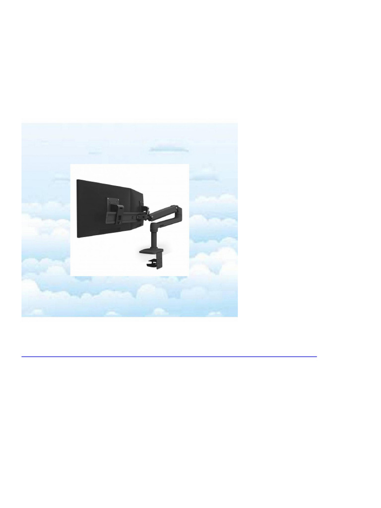 1449 LX Dual Direct Monitor Arm in Black - Monitor Desk Mount With ...