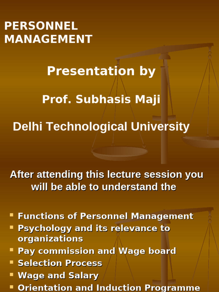 Personnel Management Overview and Practices | PDF | Recruitment | Human ...