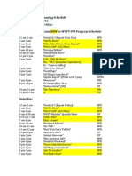WUFT-FM 2012 Program Schedule