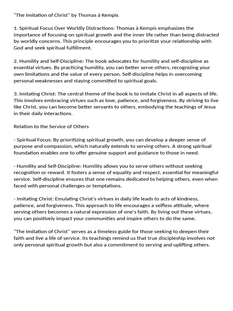Spiritual Growth and Service in Christ | PDF | Humility | Virtue