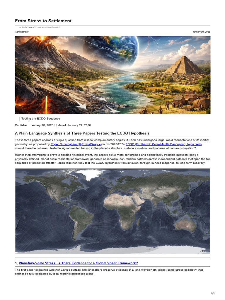 Testing the ECDO Hypothesis: Insights | PDF | Plate Tectonics | Geology